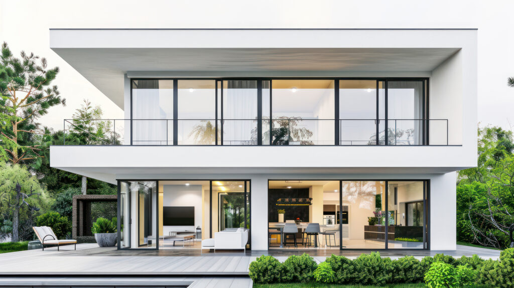Modern House with Large Windows