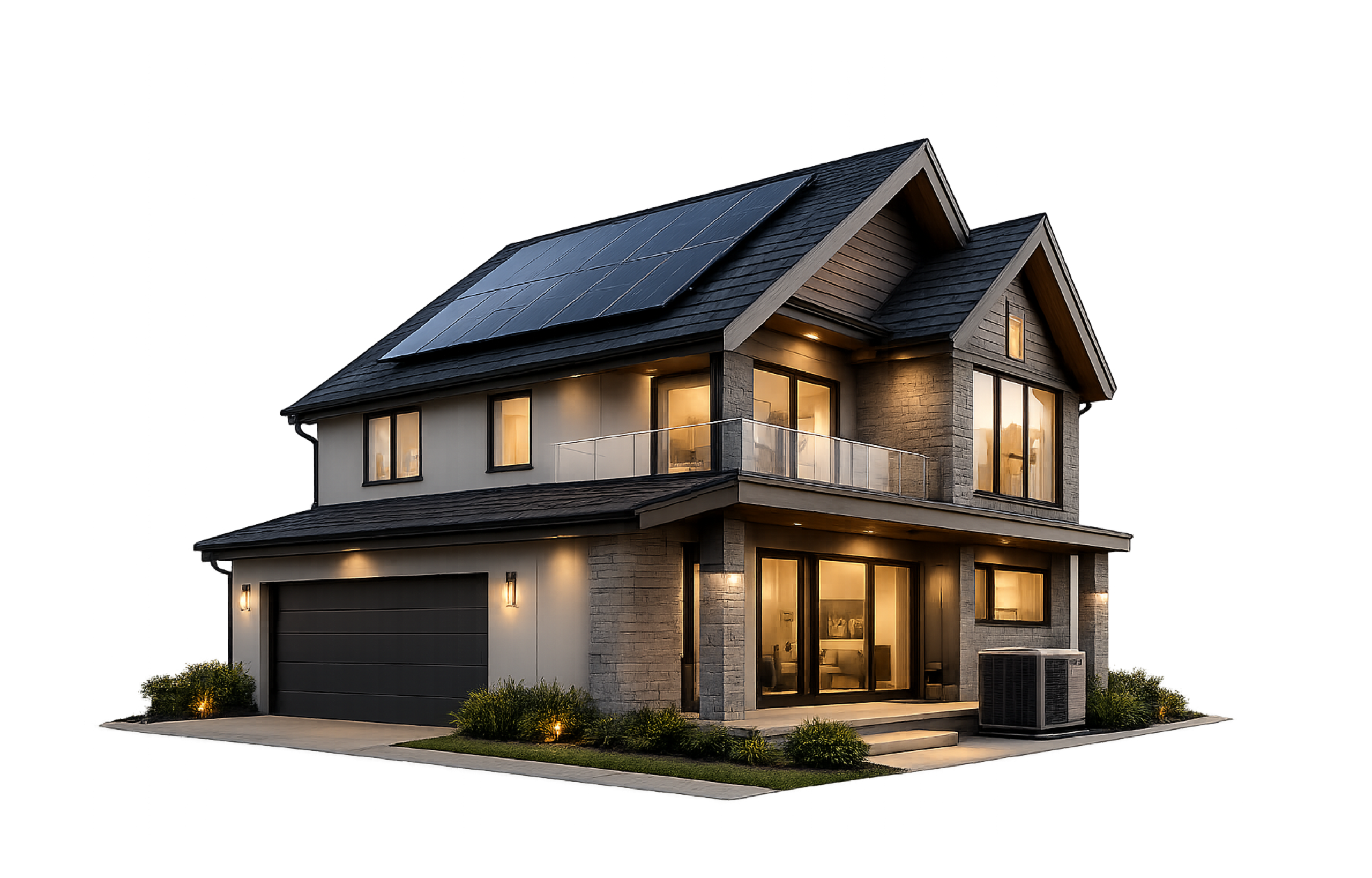 House with service icons